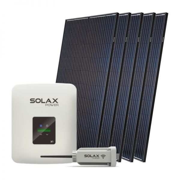 Solax Solar Komplett Set | 5x 380 Watt Halbzellen Module | 1900 Watt