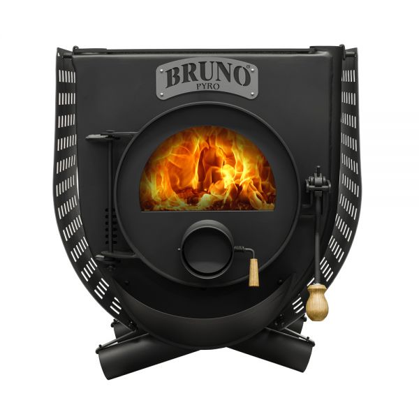 Werkstattofen BRUNO® Pyro I mit Herdplatte und Seitenblech | 13 kW